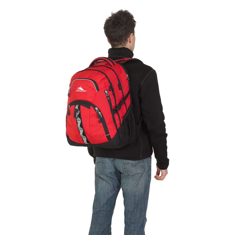 High Sierra Access 2.0 Laptop Backpack, Crimson/Black, One Size - Image 4